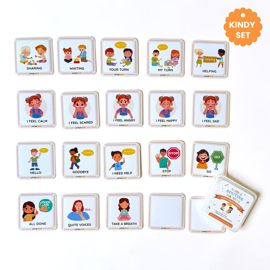 Visual Social & Emotional Magnets for Kindy
