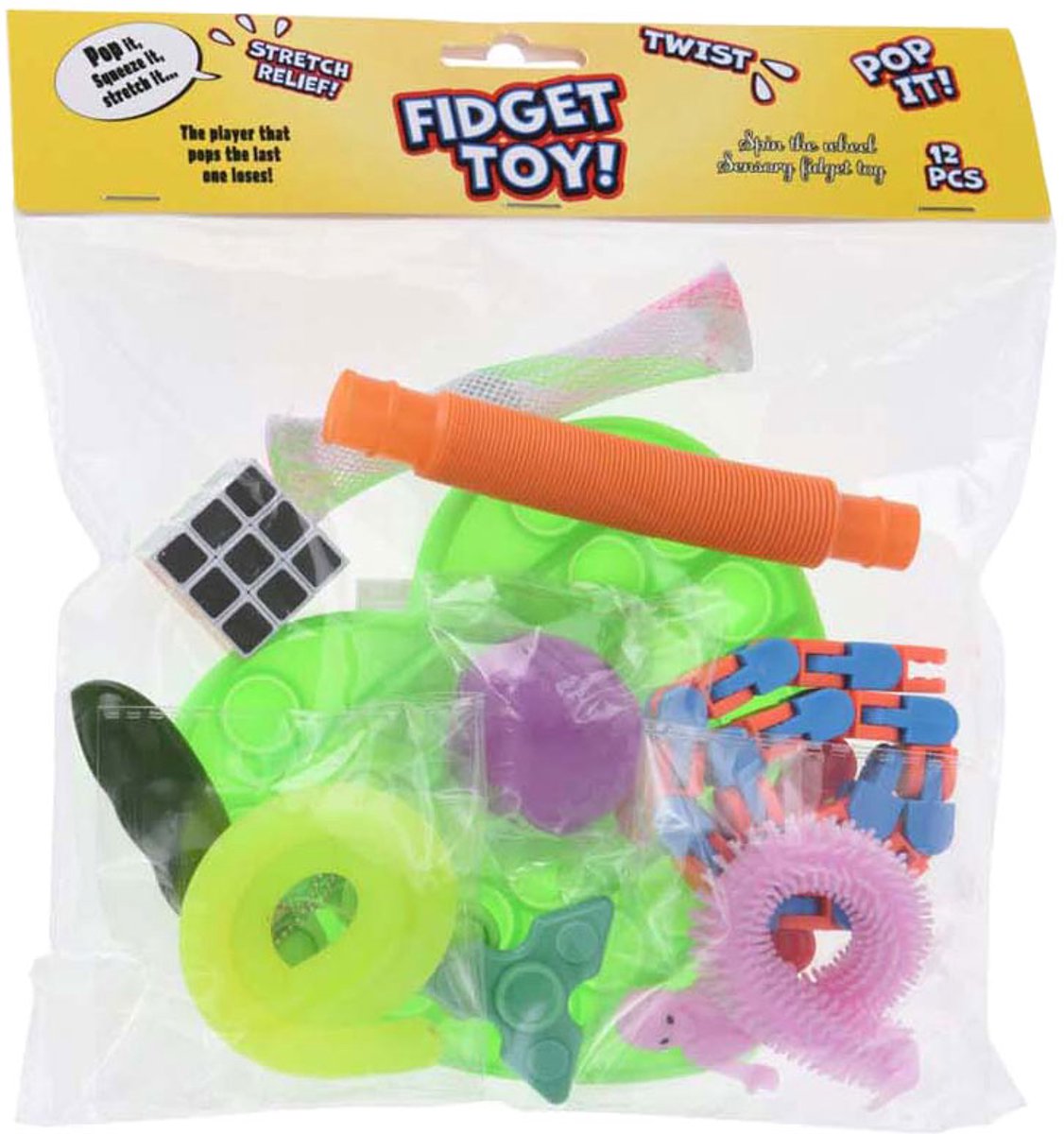 Koopman fidget toy set colorful sensory toys 12 pieces.