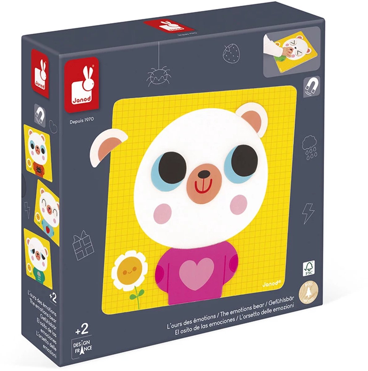 Janod - magnetic game - the emotional bear