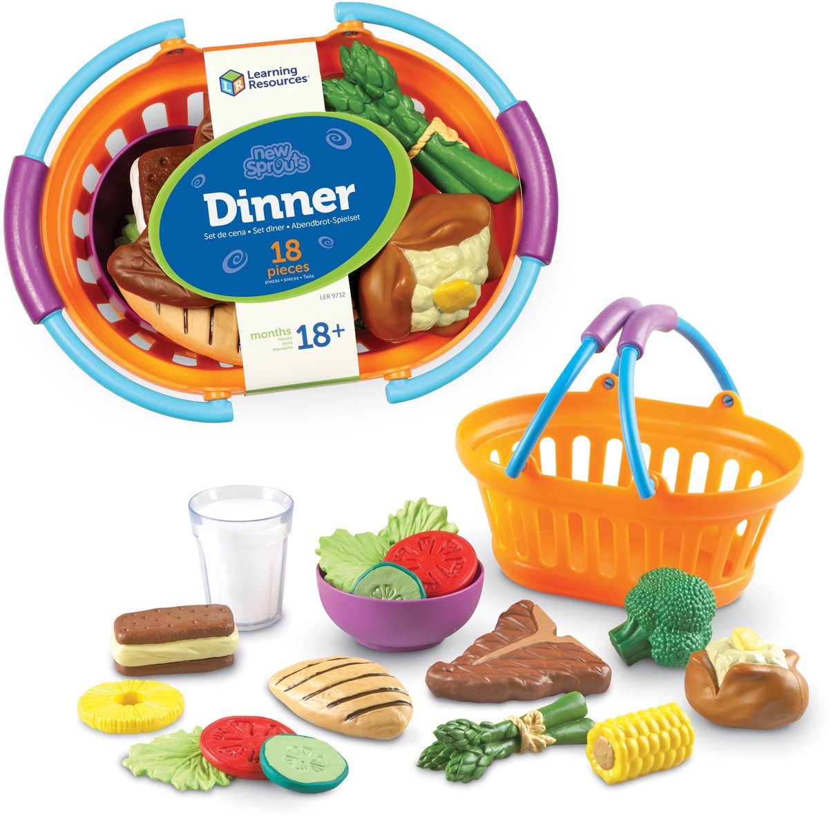 Learning resources toys dinner basket - educational role play toys. - 3+