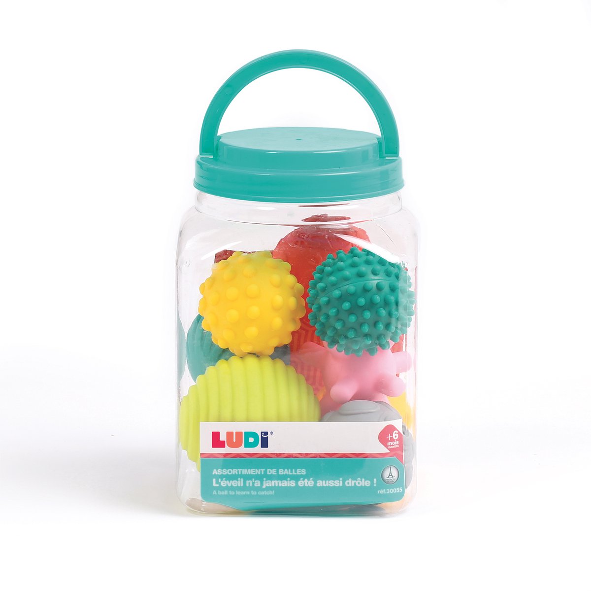 Ludi - jar with 8 sensory balls - sensory toys - sensory toys