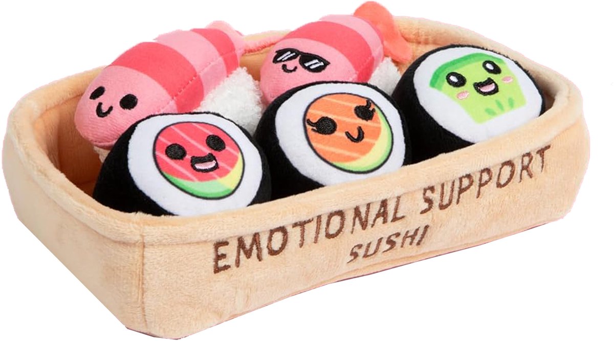 Spectron emotional support sushi plushies - 6pc.