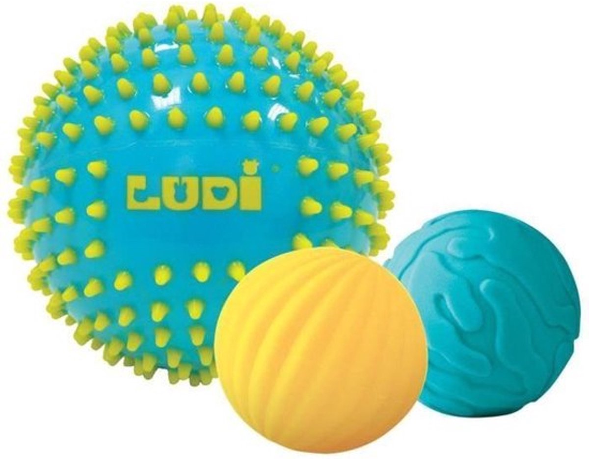 Ludi - 3 sensory balls - motor toys - sensory toys - toddler toys