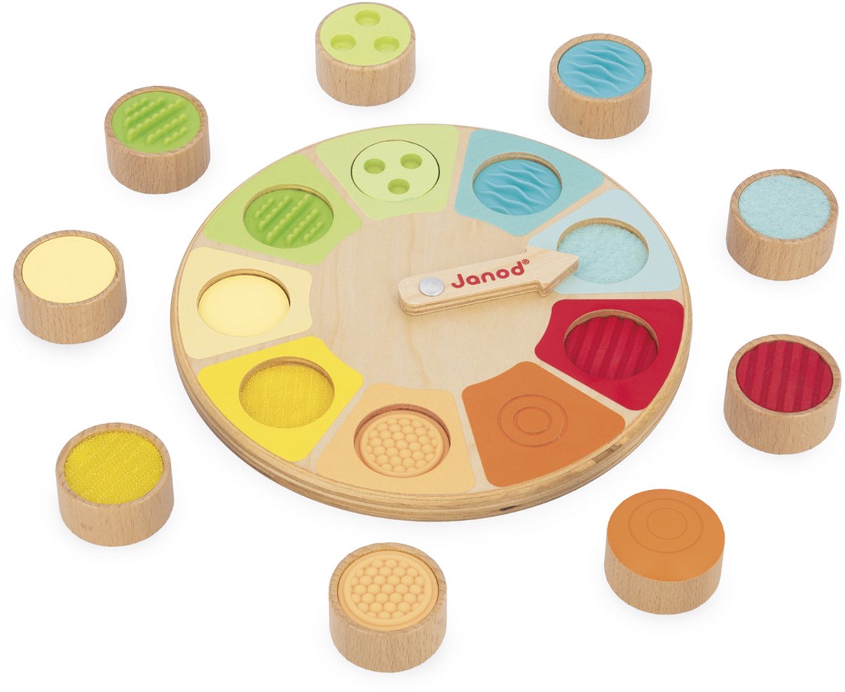 Janod - sensory game - sensori memo wheel