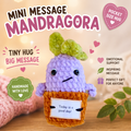 Pocket Hug Mandragora™ – Handmade Emotional Support Plush with Inspirational Message Card