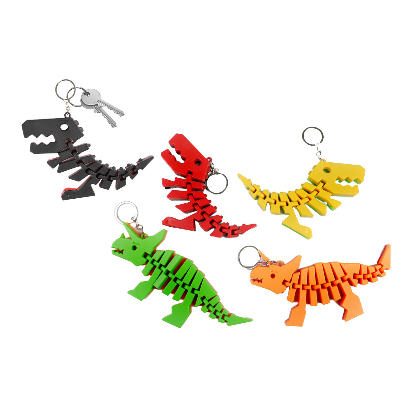World of Dinosaurs keychain dino bones