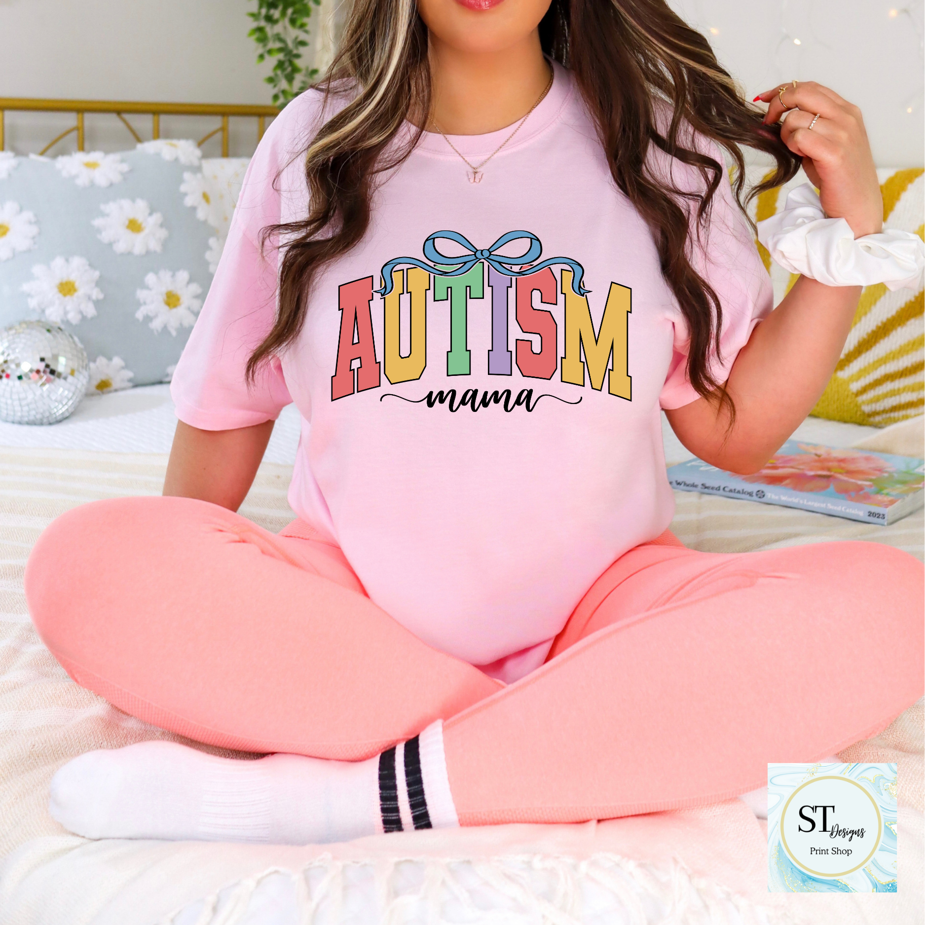 Autism Mama Bow