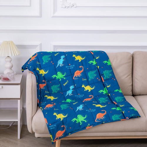 Blanket with Calming Weighted Boho Throw