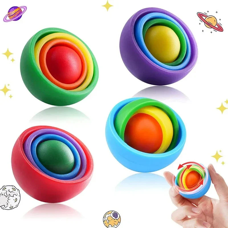 3D Rotation Fidget Gyro Spinner Toy