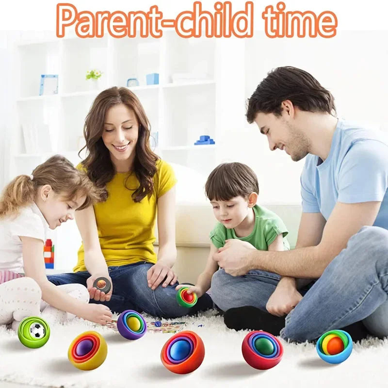 3D Rotation Fidget Gyro Spinner Toy