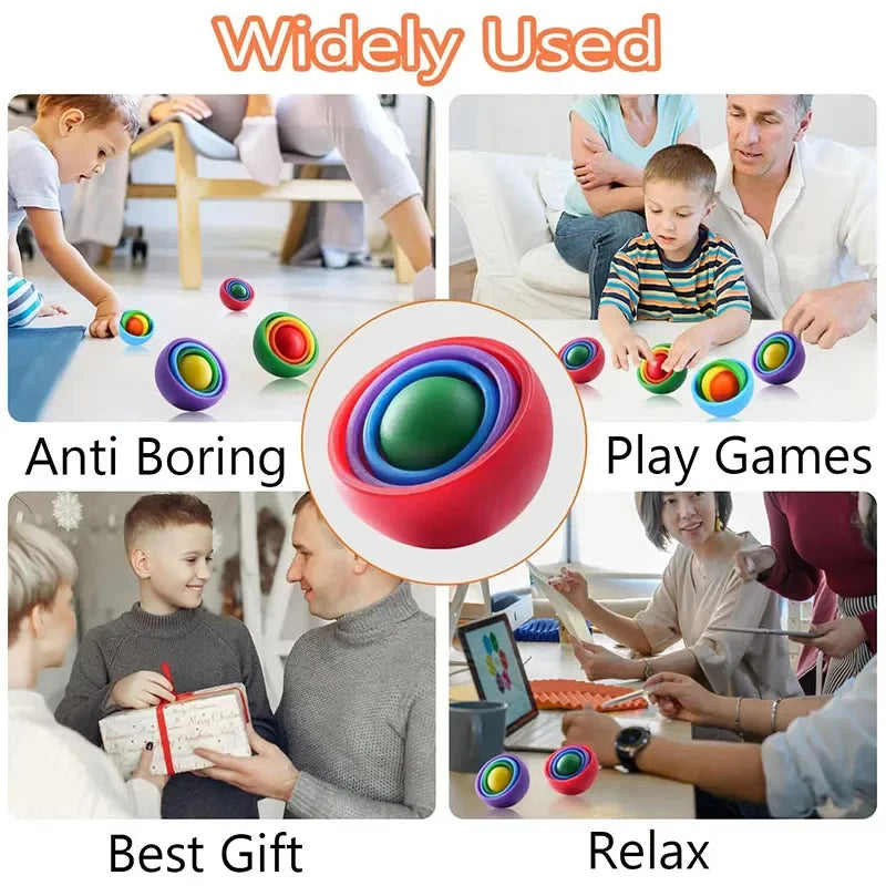 3D Rotation Fidget Gyro Spinner Toy