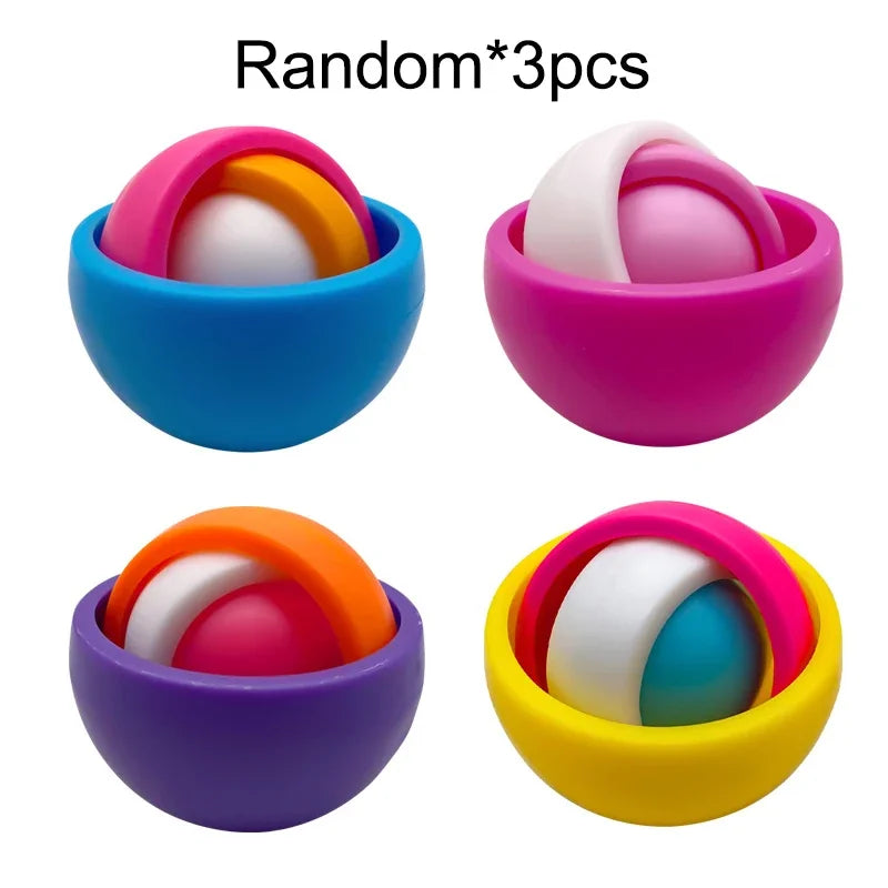 3D Rotation Fidget Gyro Spinner Toy