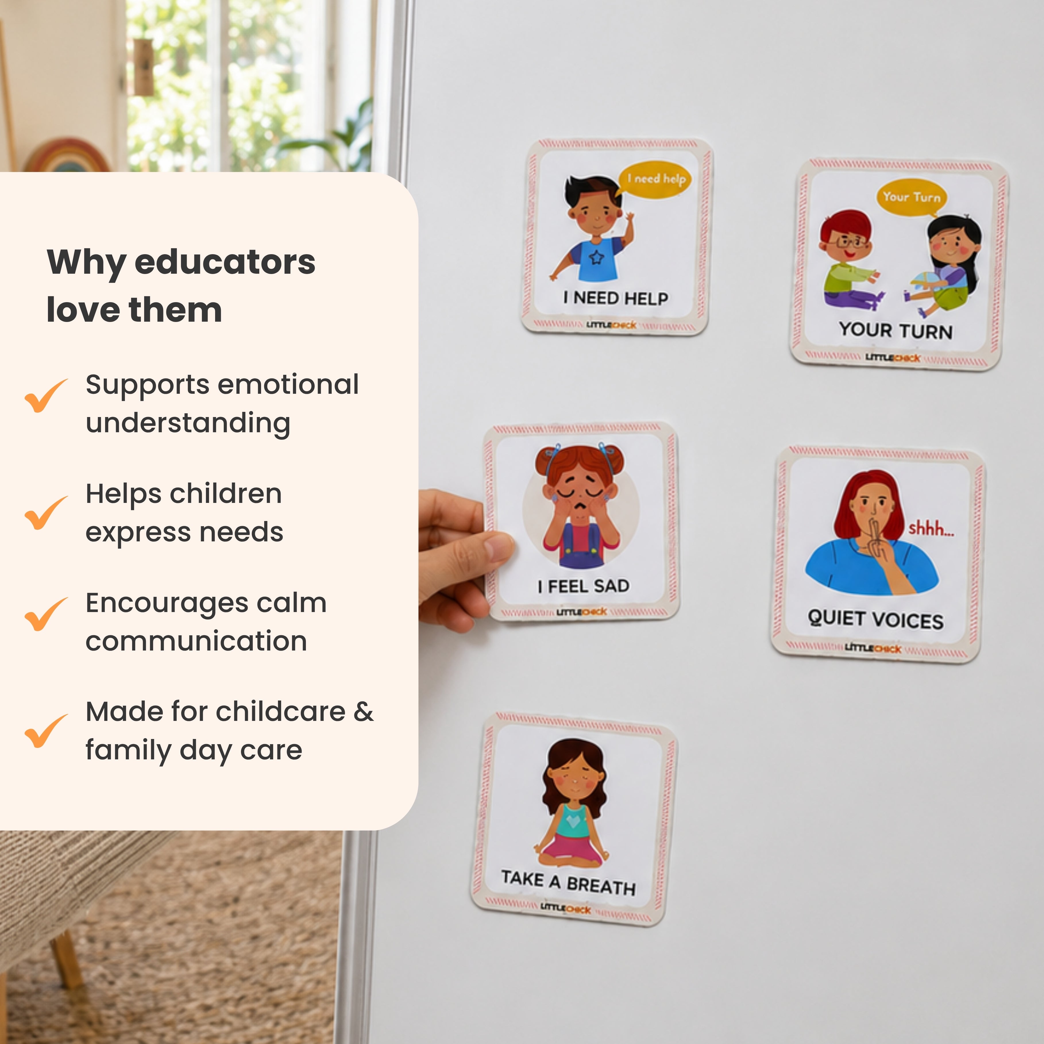 Visual Social & Emotional Magnets for Kindy
