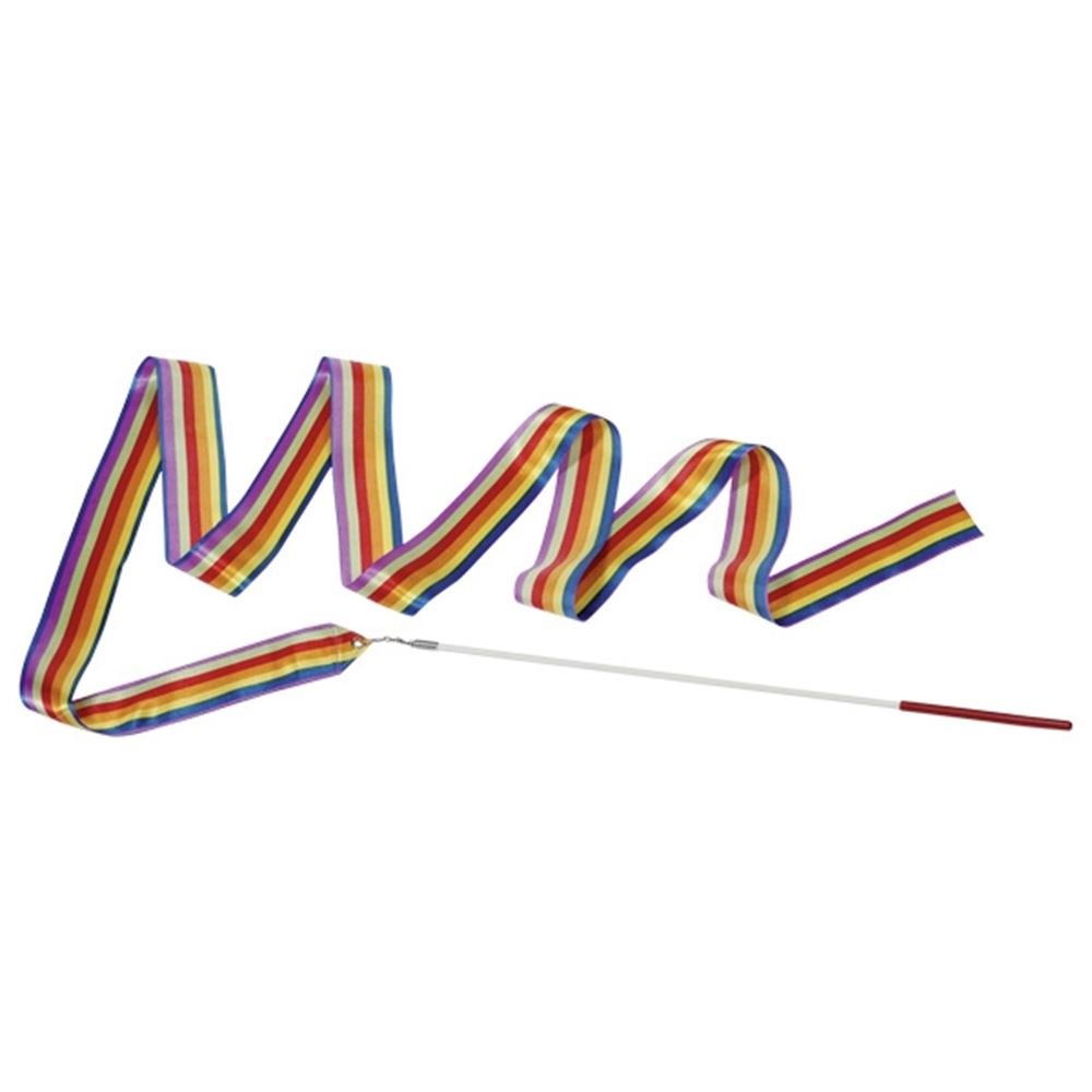 Goki rainbow gymnastics ribbon. 200 cm. stick 4