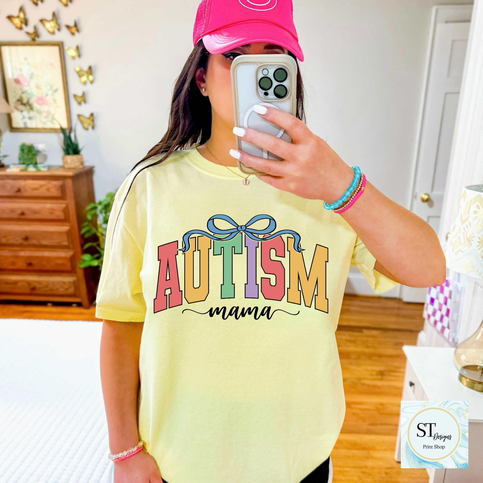 Autism Mama Bow