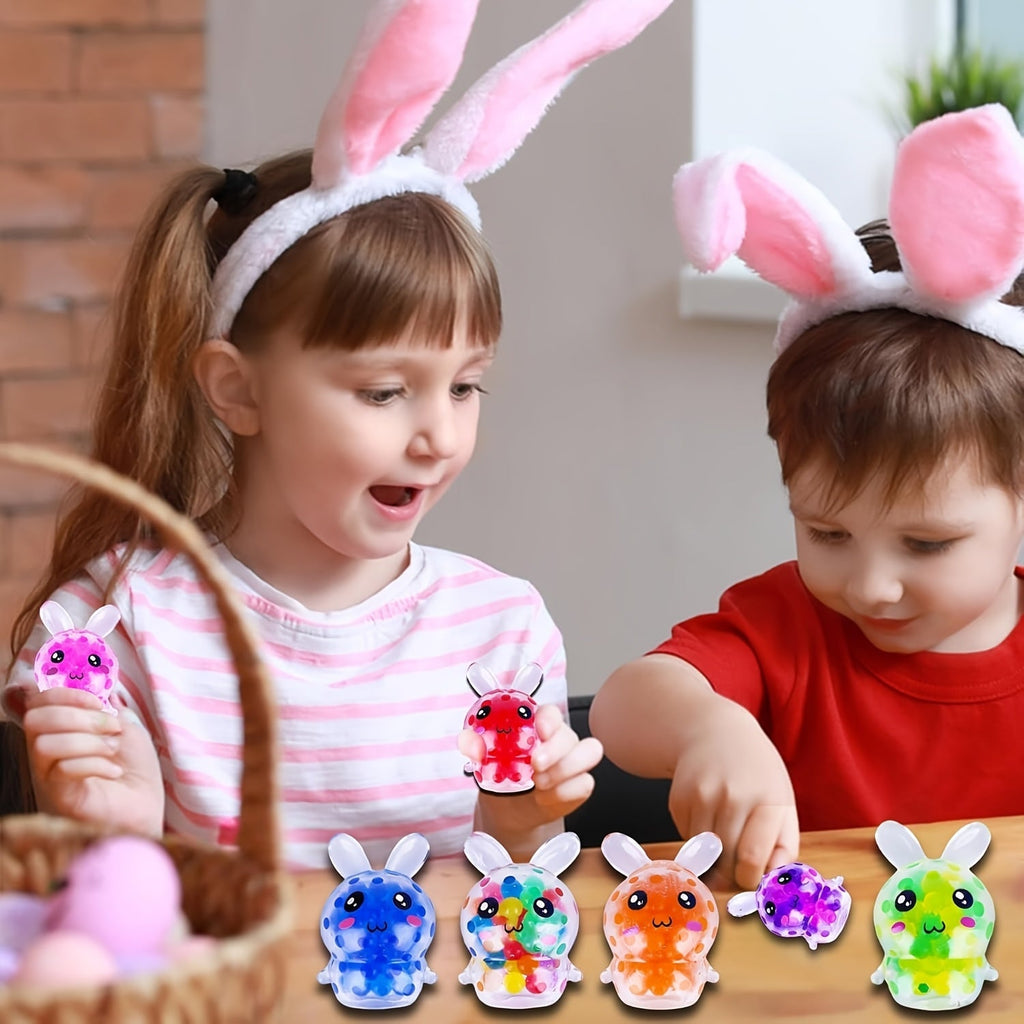 36pcs Mixed Color Squishy Easter Bunny Fidget Toys