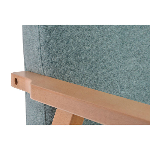 Rocking Chair DKD Home Decor 54,3 x 87 x 88 cm Natural Turquoise Beech