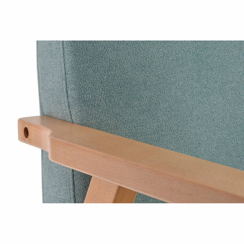 Rocking Chair DKD Home Decor 54,3 x 87 x 88 cm Natural Turquoise Beech