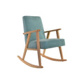 Rocking Chair DKD Home Decor 54,3 x 87 x 88 cm Natural Turquoise Beech