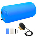 Vidaxl Inflatable Gymnastics Roller with Pump 120x75 cm PVC Blue