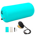 Vidaxl Inflatable Gymnastics Roller with Pump 120x90 cm PVC Green