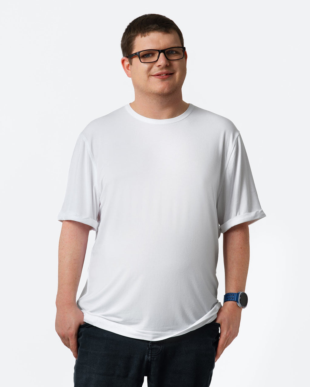 Adult Fidget-T Short Sleeve-White