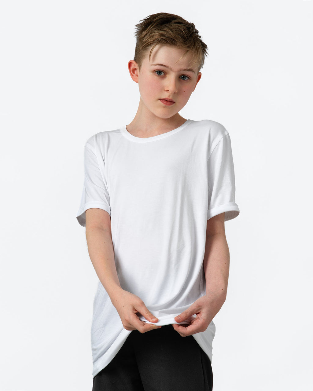 Kids Fidget-T – Short Sleeve- White