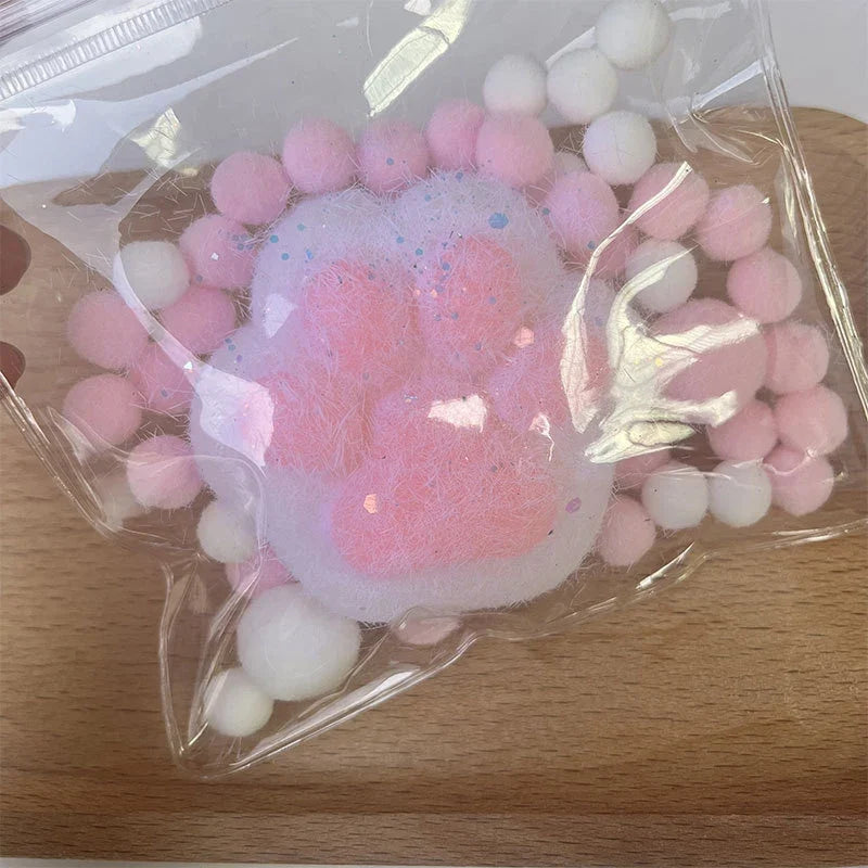 Cat Paw Mochi Squishy Fidget Toy Plush