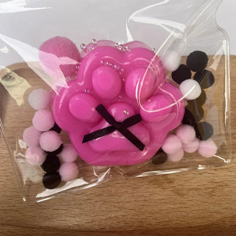 Cat Paw Mochi Squishy Fidget Toy Plush