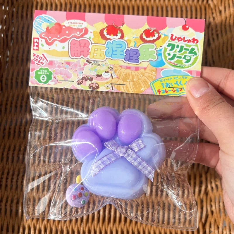 Cat Paw Mochi Squishy Fidget Toy Plush