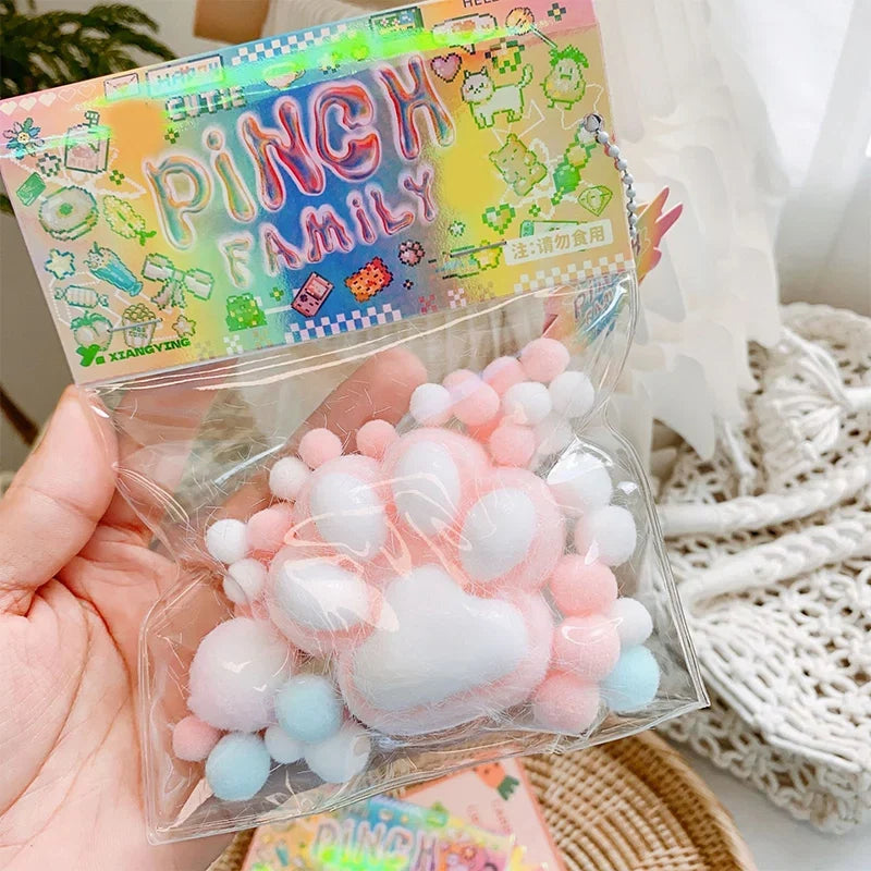 Cat Paw Mochi Squishy Fidget Toy Plush
