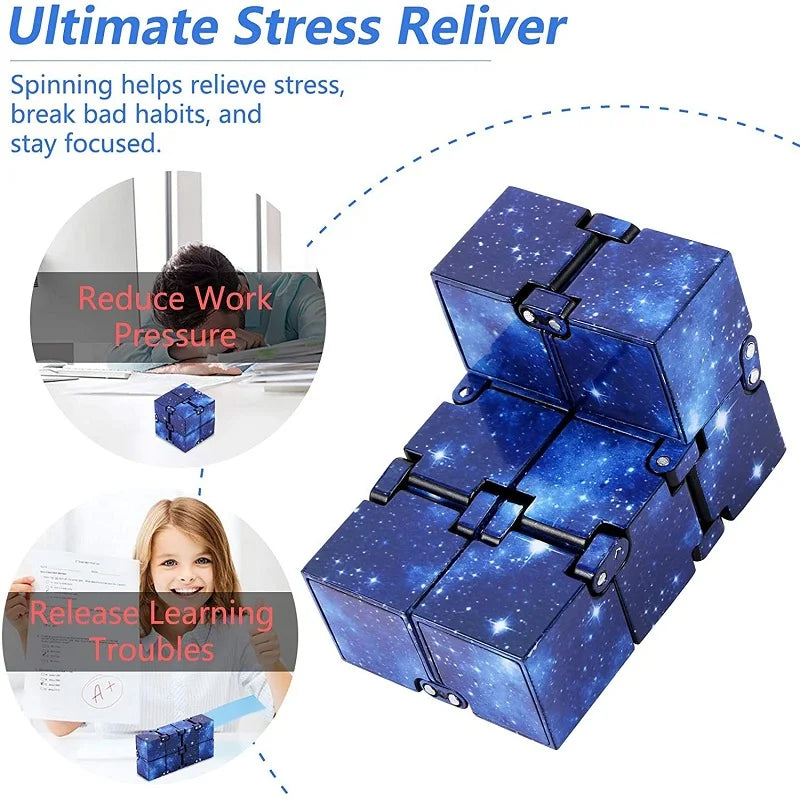 Infinity Cube Fidget Toy for Stress Relief