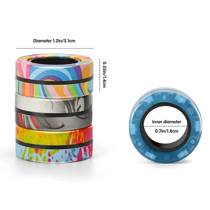 Magnetic Fidget Rings Toy Set 3PCS for All Ages
