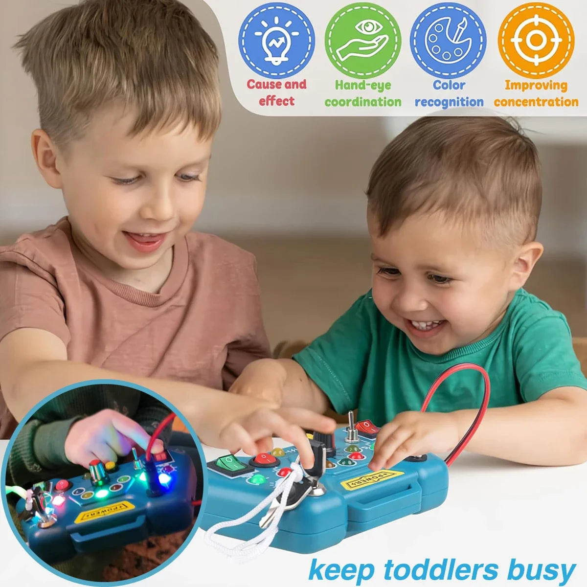 Montessori Sensory Busy Board