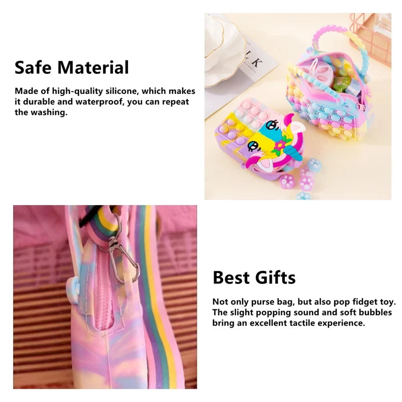 Pop Purse Silicone Sensory Push Bubble Bag
