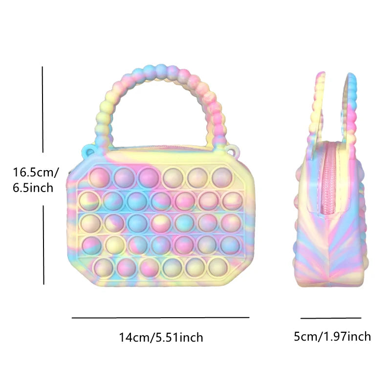 Pop Purse Silicone Sensory Push Bubble Bag