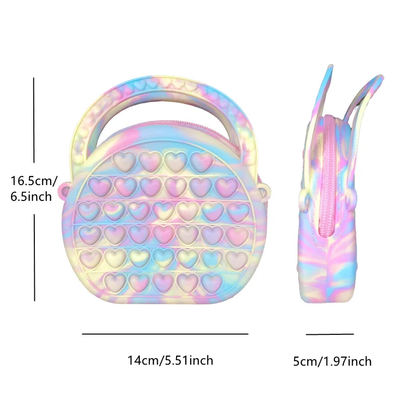 Pop Purse Silicone Sensory Push Bubble Bag