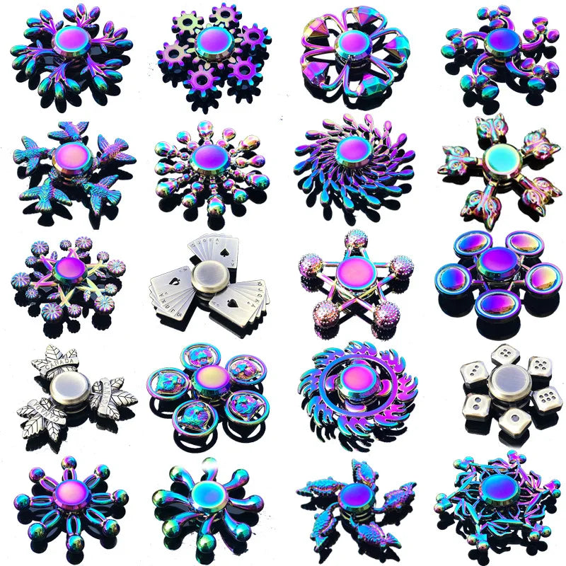Rainbow Fidget Metal Spinner High Speed Stress Relief