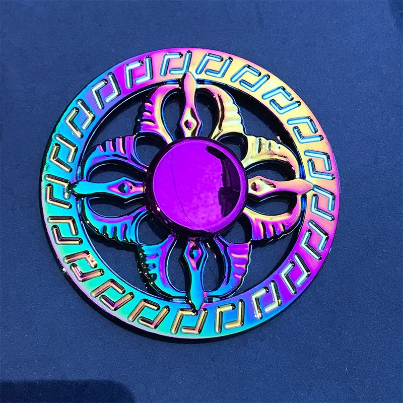 Rainbow Fidget Metal Spinner High Speed Stress Relief
