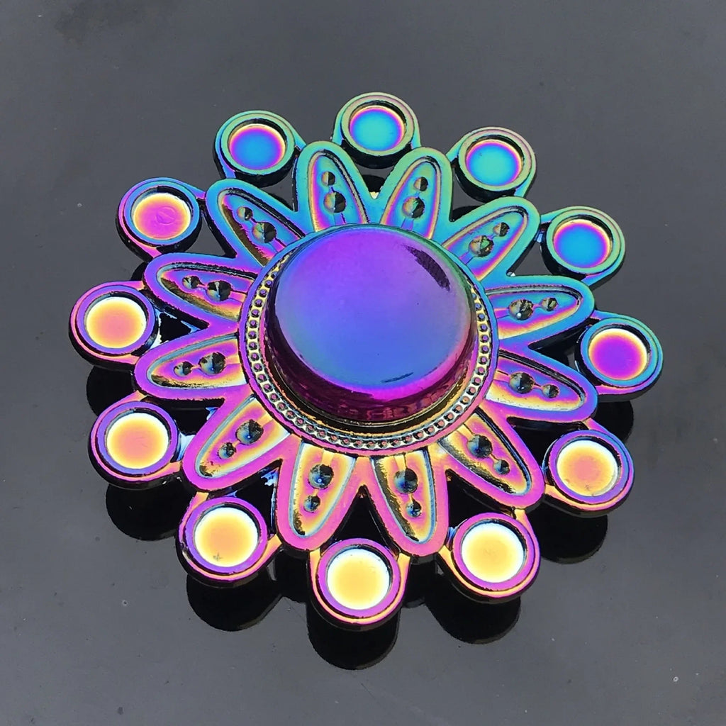 Rainbow Fidget Metal Spinner High Speed Stress Relief