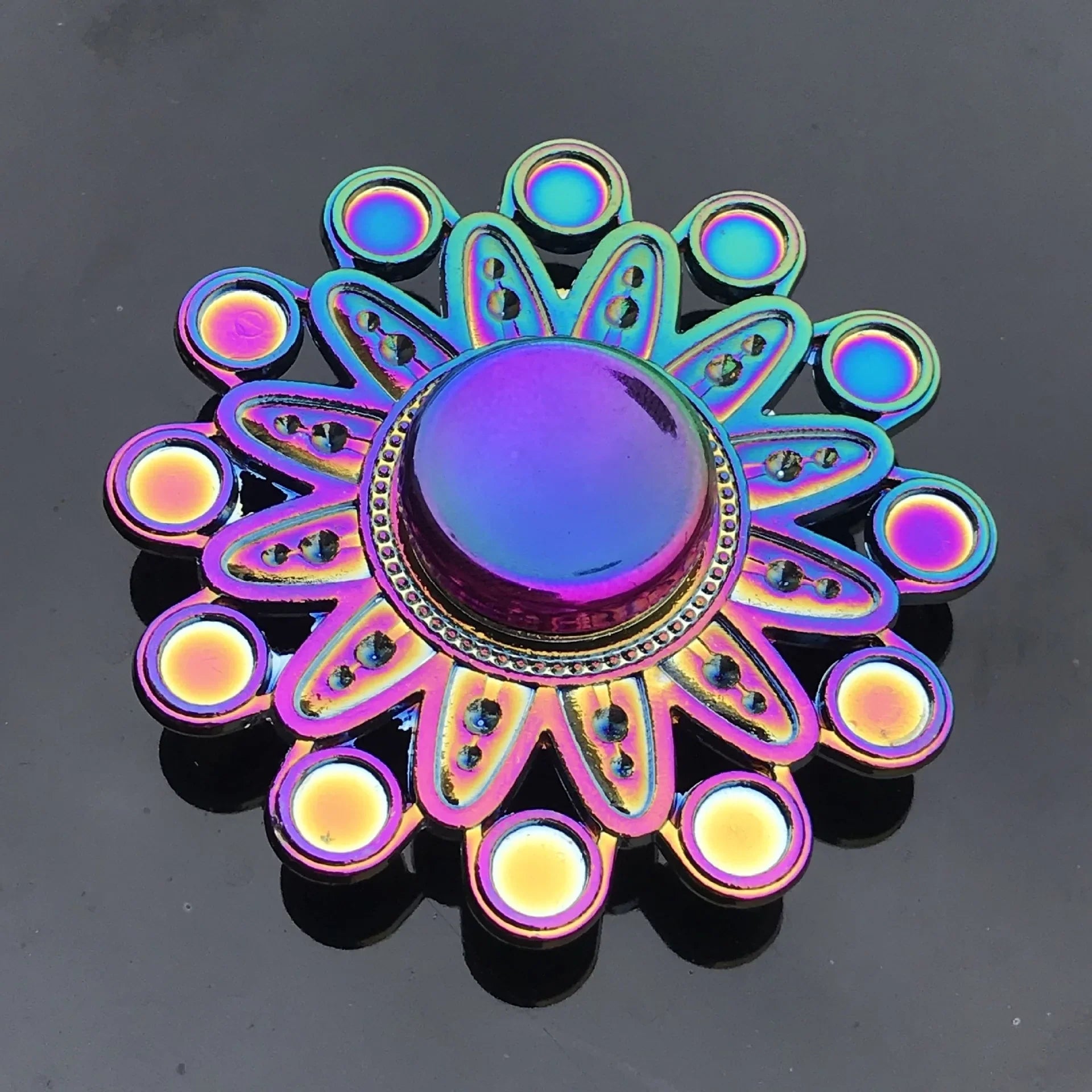 Rainbow Fidget Metal Spinner High Speed Stress Relief