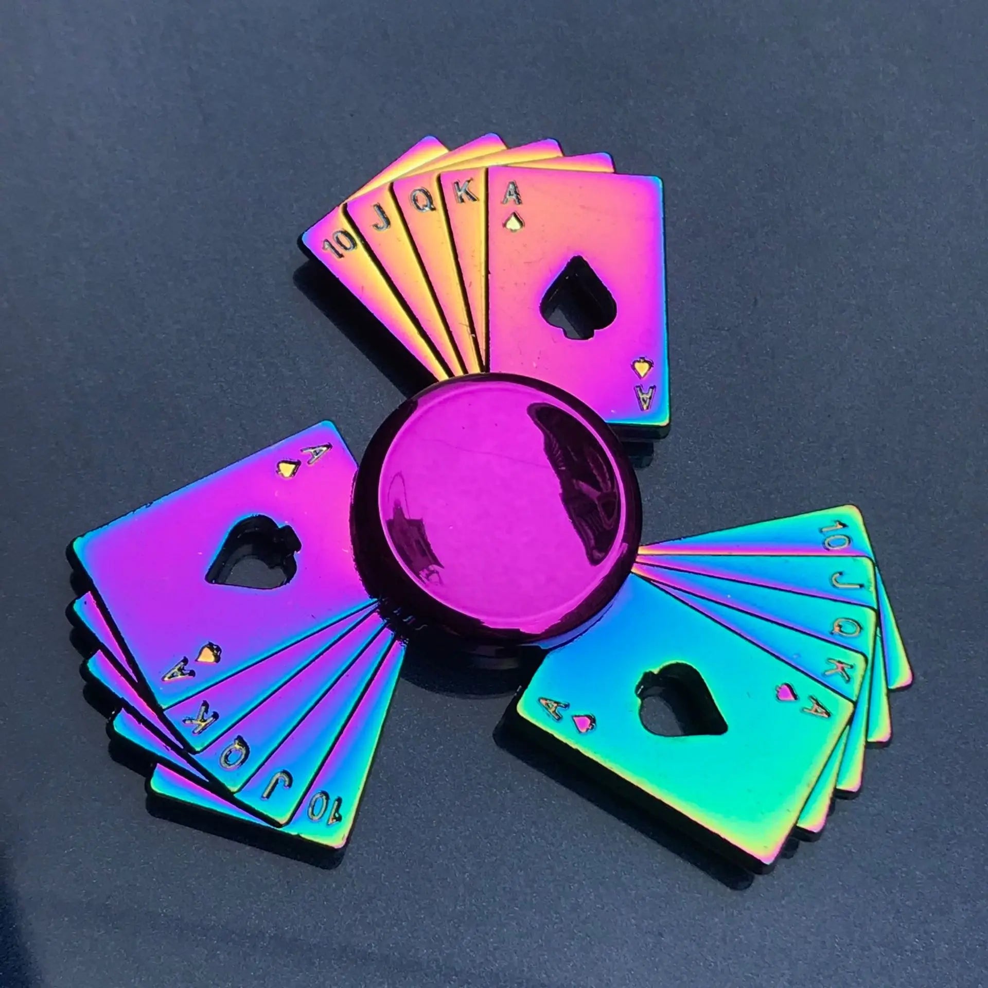 Rainbow Fidget Metal Spinner High Speed Stress Relief