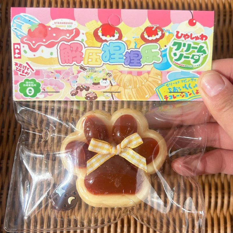 Cat Paw Mochi Squishy Fidget Toy Plush