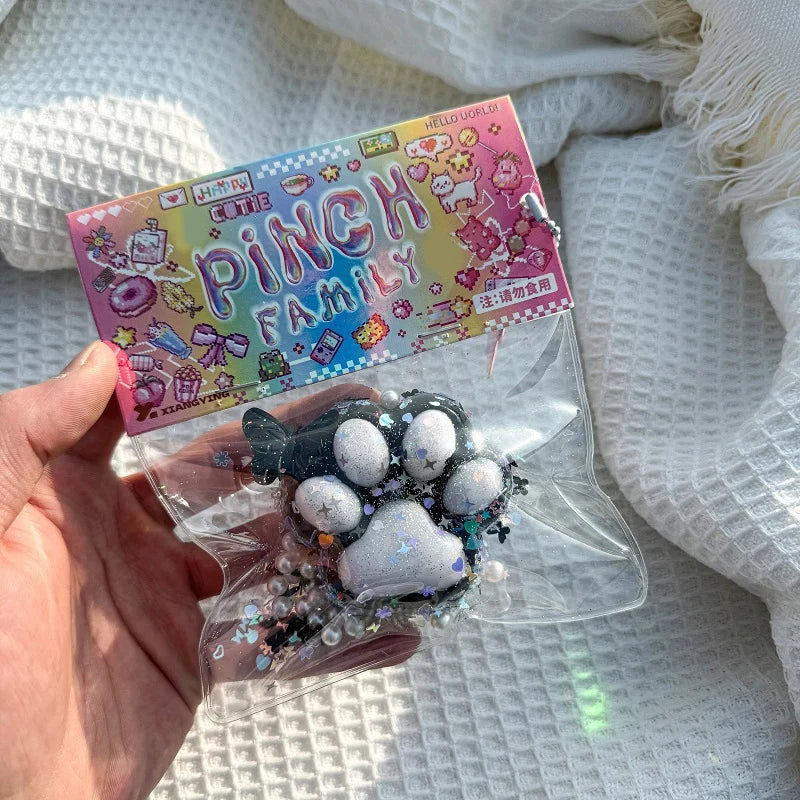 Cat Paw Mochi Squishy Fidget Toy Plush