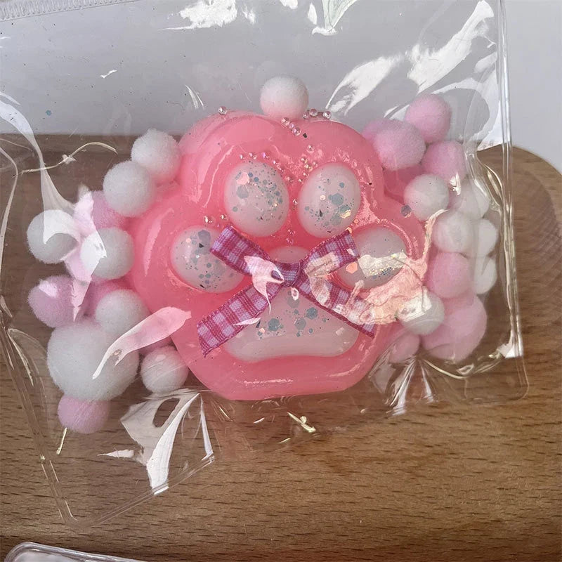 Cat Paw Mochi Squishy Fidget Toy Plush