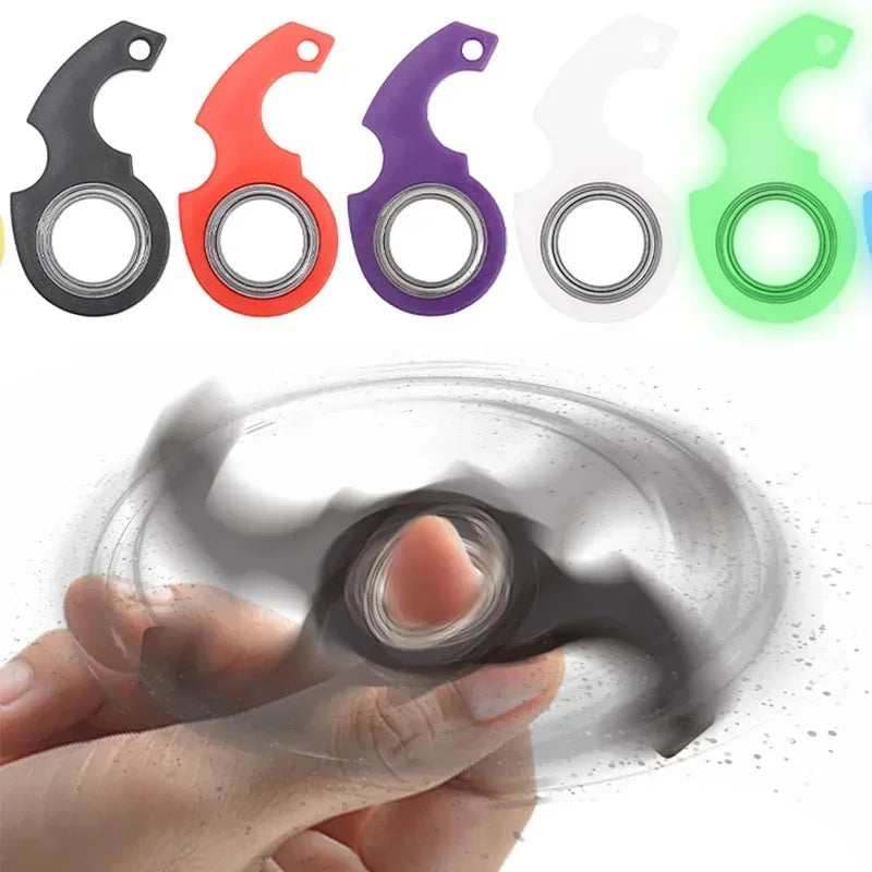 Spinner Stress Toy Keychain Fidget Ring