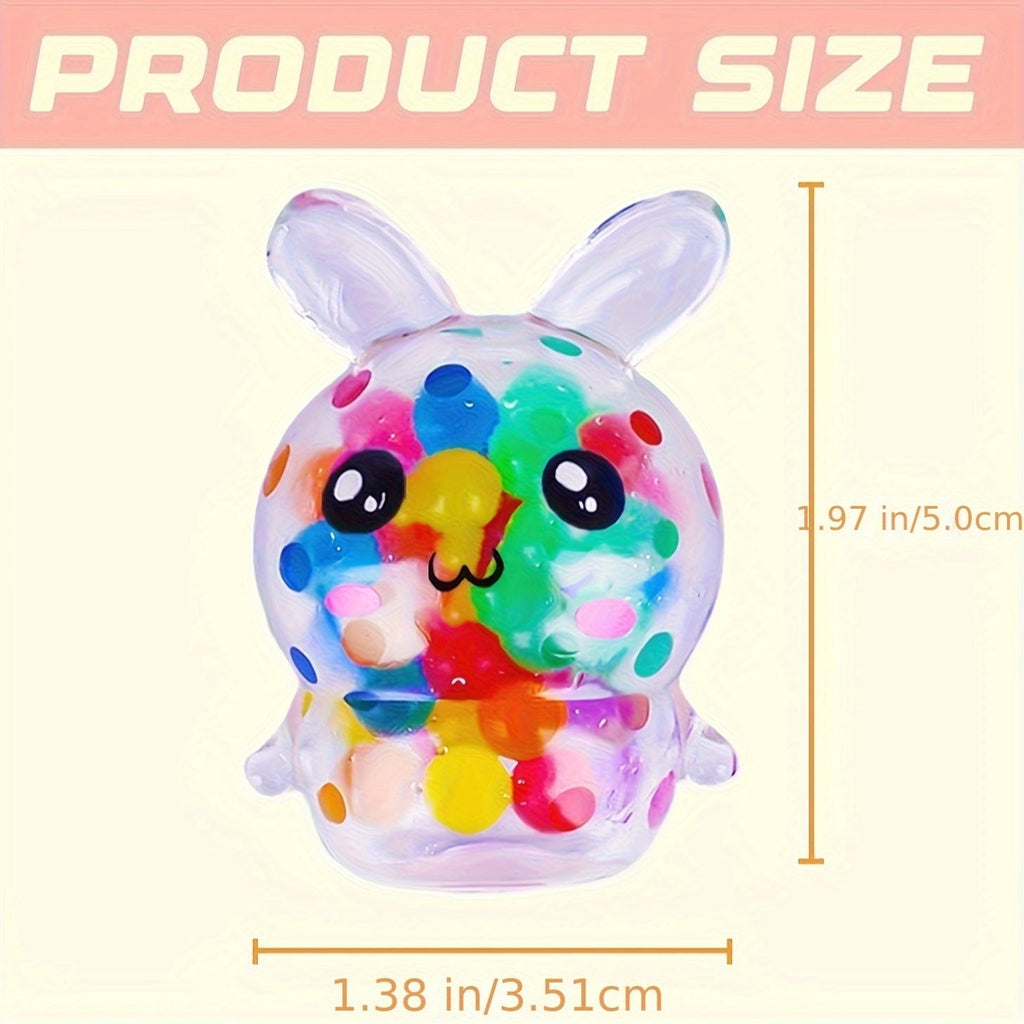 36pcs Mixed Color Squishy Easter Bunny Fidget Toys