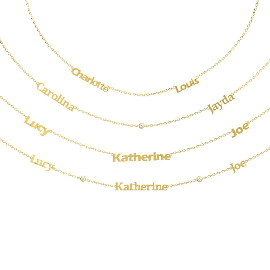 Linked by Love – Name Necklace with Emotional Spark