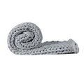 NNEIDS Dreamz Knitted Weighted Blanket Chunky Grey Kids